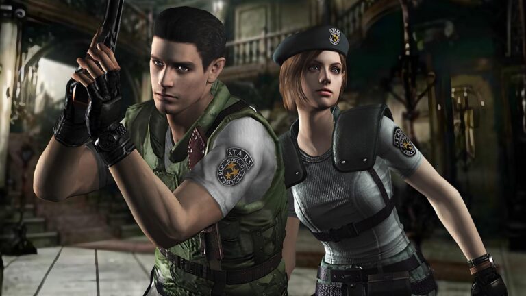 شخصیت‌های کریس (Chris) و جیل (Jill) در محیط بازی Resident Evil