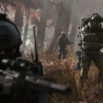 سربازان در حالت DMZ بازی Call of Duty: Modern Warfare در محیط جنگلی