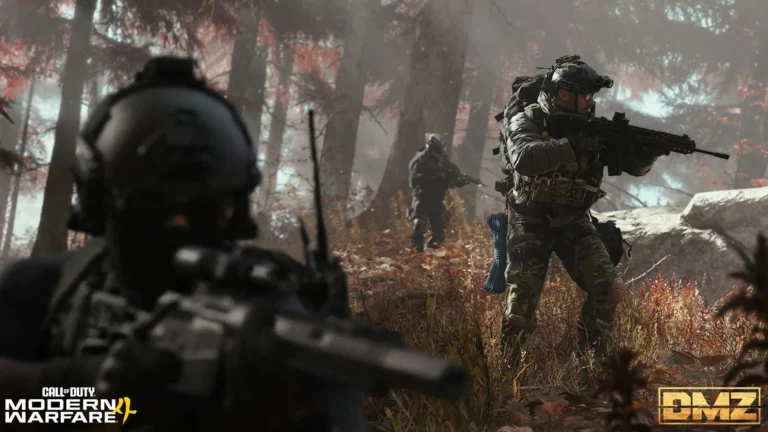 سربازان در حالت DMZ بازی Call of Duty: Modern Warfare در محیط جنگلی