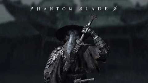 شخصیت اصلی بازی Phantom Blade Zero با شمشیر در باران